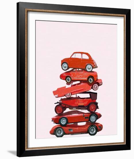 Car Stack II-Ben James-Framed Giclee Print