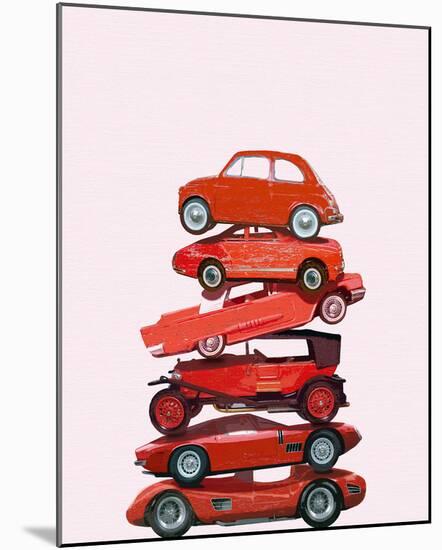 Car Stack II-Ben James-Mounted Giclee Print