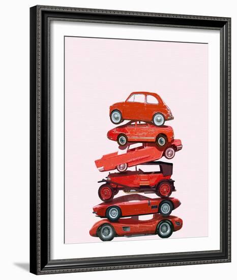 Car Stack II-Ben James-Framed Giclee Print