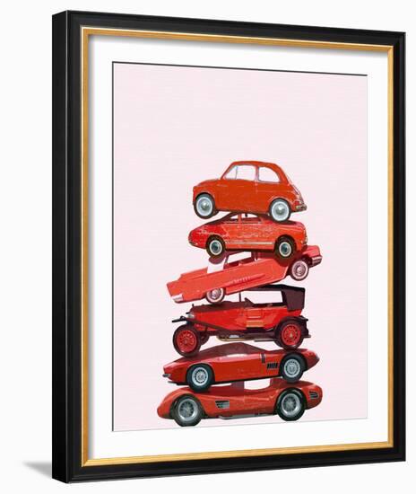 Car Stack II-Ben James-Framed Giclee Print