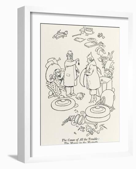 Car Trouble-William Heath Robinson-Framed Photographic Print