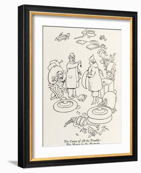 Car Trouble-William Heath Robinson-Framed Photographic Print