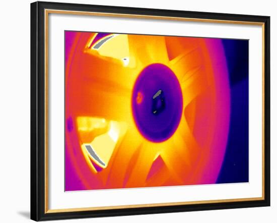 Car Wheel, Thermogram-Tony McConnell-Framed Photographic Print