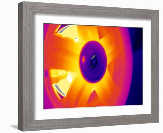 Car Wheel, Thermogram-Tony McConnell-Framed Photographic Print