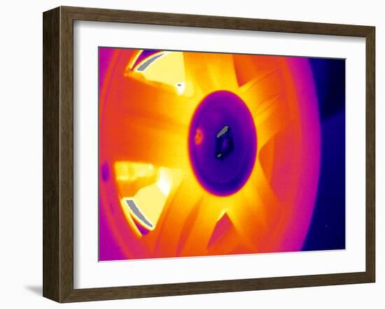 Car Wheel, Thermogram-Tony McConnell-Framed Photographic Print