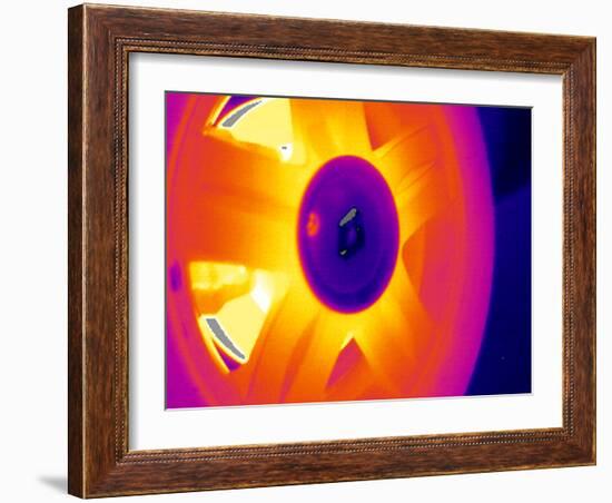 Car Wheel, Thermogram-Tony McConnell-Framed Photographic Print