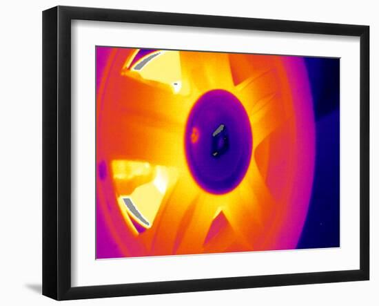 Car Wheel, Thermogram-Tony McConnell-Framed Photographic Print