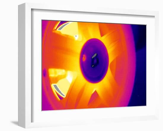 Car Wheel, Thermogram-Tony McConnell-Framed Photographic Print