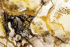 Unique Creativity. Art&Gold. Inspired by the Sky. Abstract Painting with Golden Swirls. Popular Tre-CARACOLLA-Art Print