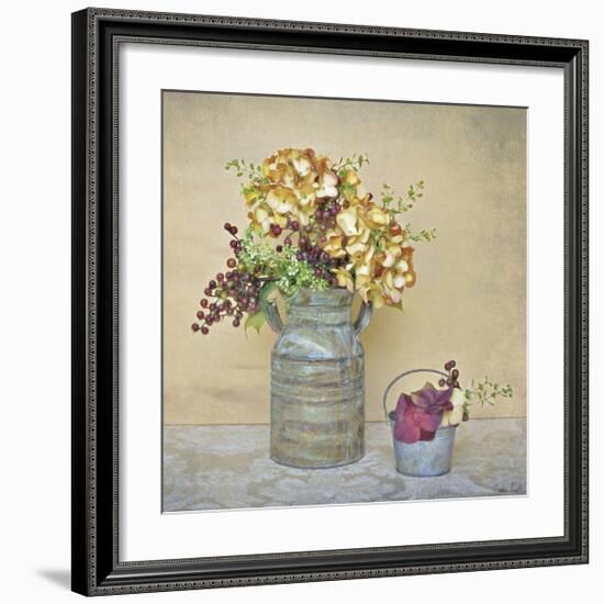 Caramel Hydrangeas-Cristin Atria-Framed Giclee Print