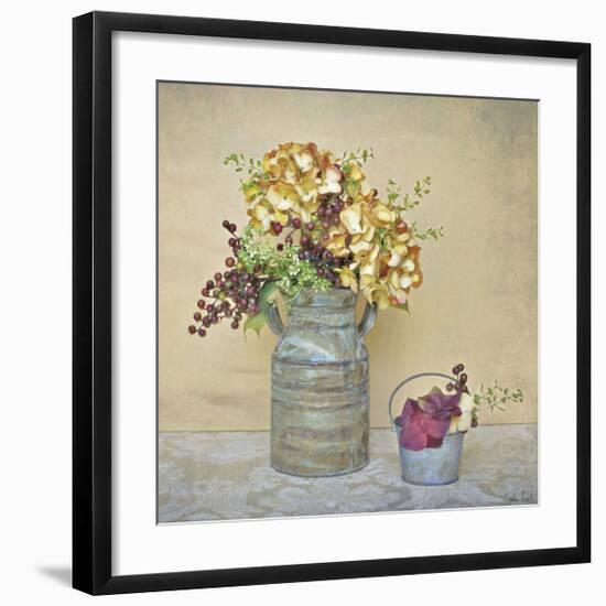 Caramel Hydrangeas-Cristin Atria-Framed Giclee Print