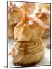 Caramelised Profiterole with Cream Filling-null-Mounted Photographic Print