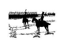 Silhouette for 'Ombres Chinoisses' from L'Epopee, 1898-Caran D'Ache-Giclee Print
