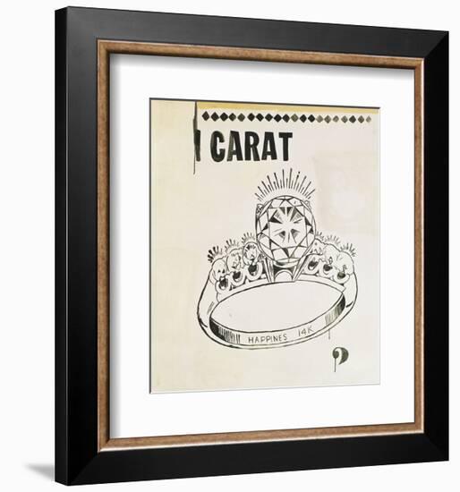 Carat, 1961-Andy Warhol-Framed Art Print