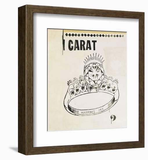 Carat, 1961-Andy Warhol-Framed Art Print