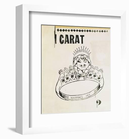 Carat, 1961-Andy Warhol-Framed Art Print