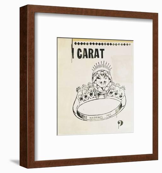 Carat, 1961-Andy Warhol-Framed Art Print