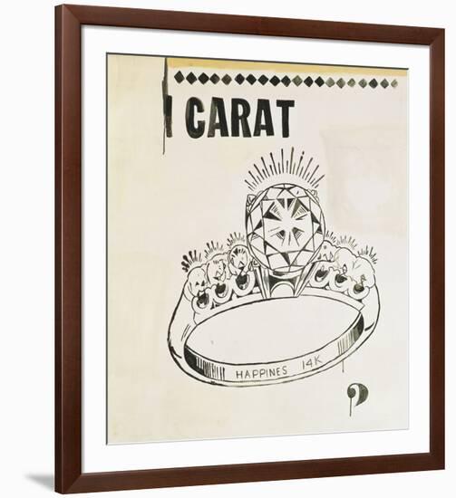 Carat, 1961-Andy Warhol-Framed Art Print