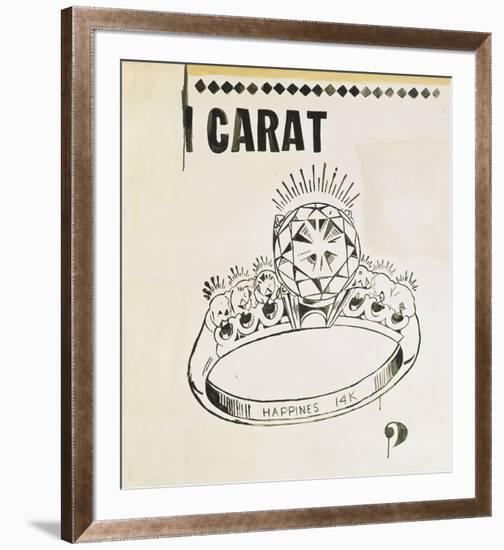 Carat, 1961-Andy Warhol-Framed Art Print