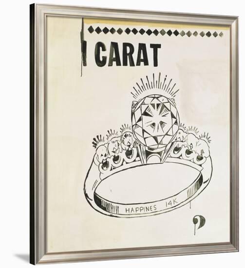 Carat, 1961-Andy Warhol-Framed Giclee Print