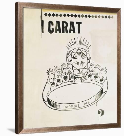 Carat, 1961-Andy Warhol-Framed Giclee Print