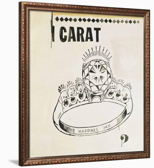 Carat, 1961-Andy Warhol-Framed Giclee Print