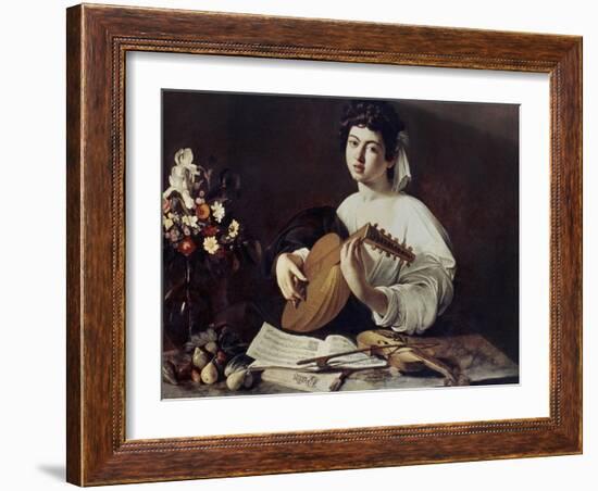 Caravaggio: Luteplayer-Caravaggio-Framed Giclee Print