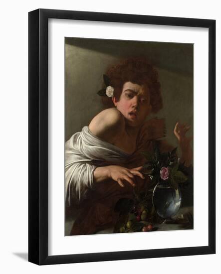 Caravaggio, Michelangelo (1571-1610) Boy Bitten by a Lizard Oil on Canvas Baroque Ca 1595 Italy, Ro-Michelangelo Merisi da Caravaggio-Framed Giclee Print