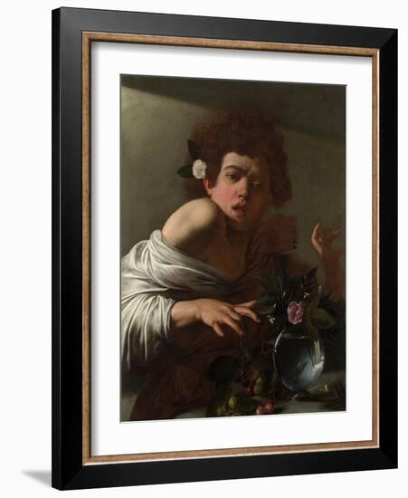 Caravaggio, Michelangelo (1571-1610) Boy Bitten by a Lizard Oil on Canvas Baroque Ca 1595 Italy, Ro-Michelangelo Merisi da Caravaggio-Framed Giclee Print