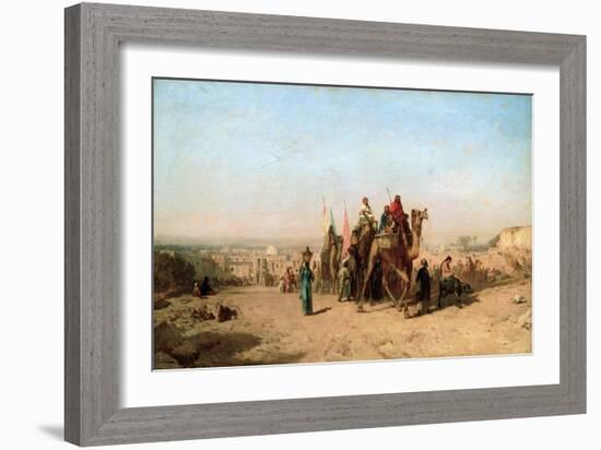 Caravan, 1860-Felix Francois Georges Philibert Ziem-Framed Giclee Print