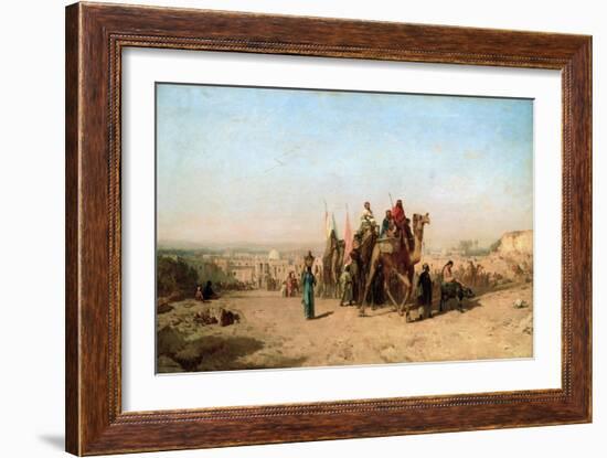 Caravan, 1860-Felix Francois Georges Philibert Ziem-Framed Giclee Print