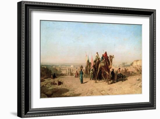 Caravan, 1860-Felix Francois Georges Philibert Ziem-Framed Giclee Print