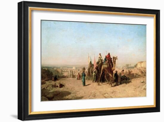 Caravan, 1860-Felix Francois Georges Philibert Ziem-Framed Giclee Print