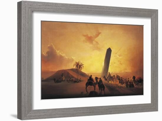 Caravan in Desert-Ippolito Caffi-Framed Giclee Print