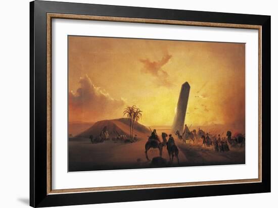 Caravan in Desert-Ippolito Caffi-Framed Giclee Print