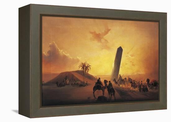 Caravan in Desert-Ippolito Caffi-Framed Premier Image Canvas