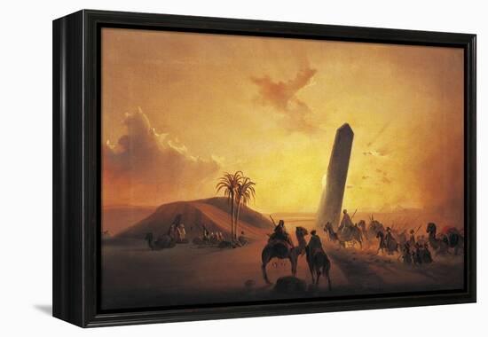 Caravan in Desert-Ippolito Caffi-Framed Premier Image Canvas