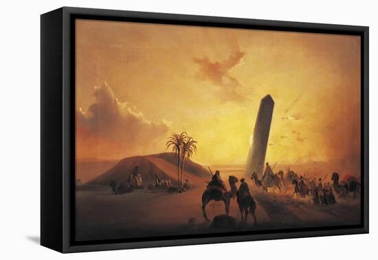 Caravan in Desert-Ippolito Caffi-Framed Premier Image Canvas