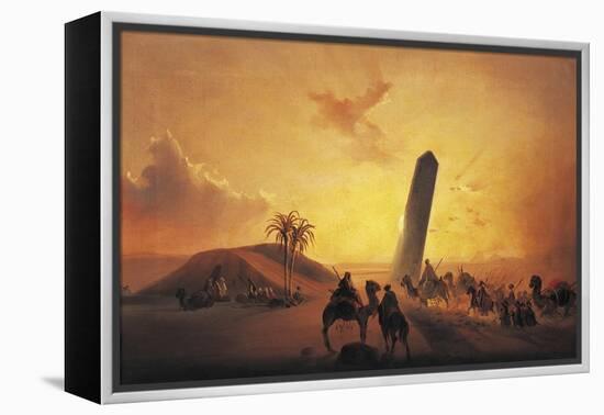 Caravan in Desert-Ippolito Caffi-Framed Premier Image Canvas