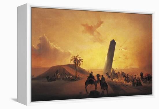 Caravan in Desert-Ippolito Caffi-Framed Premier Image Canvas