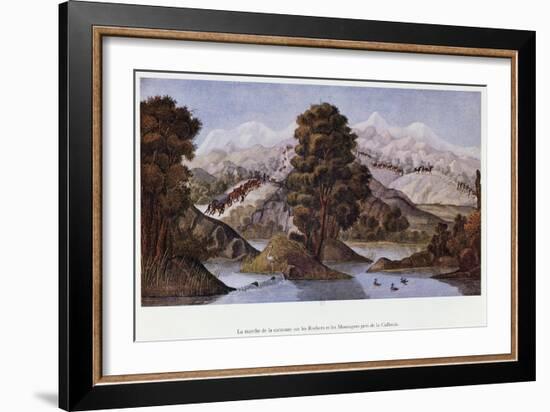 Caravan in the Mountains of British Kaffraria-Francois Le Vaillant-Framed Giclee Print