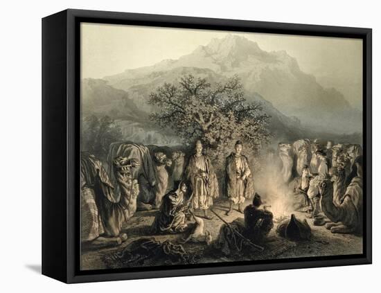 Caravan of Armenian Merchants, Transcaucasia-Grigori Grigorevich Gagarin-Framed Premier Image Canvas