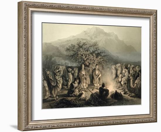 Caravan of Armenian Merchants, Transcaucasia-Grigori Grigorevich Gagarin-Framed Giclee Print