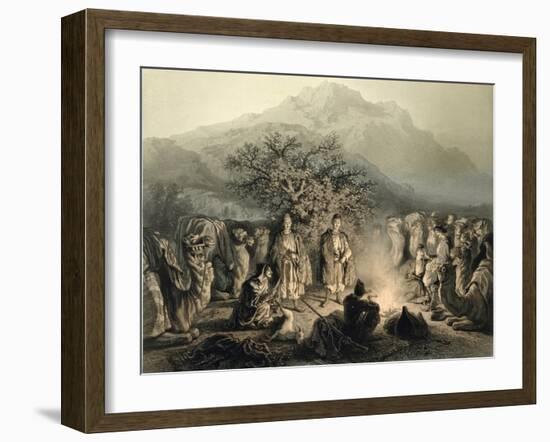 Caravan of Armenian Merchants, Transcaucasia-Grigori Grigorevich Gagarin-Framed Giclee Print