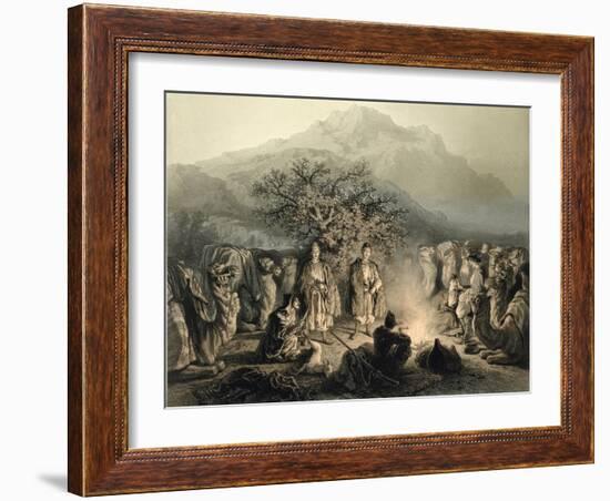 Caravan of Armenian Merchants, Transcaucasia-Grigori Grigorevich Gagarin-Framed Giclee Print