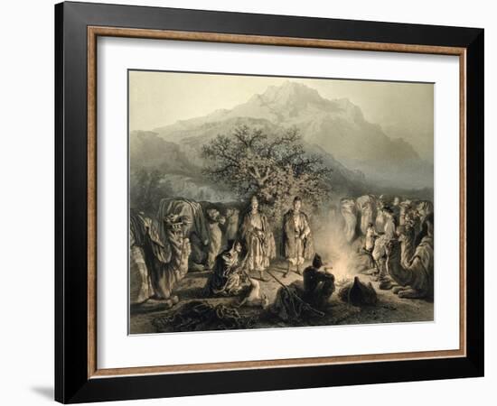 Caravan of Armenian Merchants, Transcaucasia-Grigori Grigorevich Gagarin-Framed Giclee Print