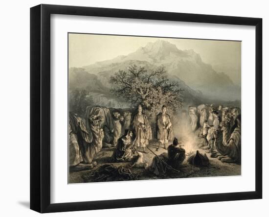 Caravan of Armenian Merchants, Transcaucasia-Grigori Grigorevich Gagarin-Framed Giclee Print