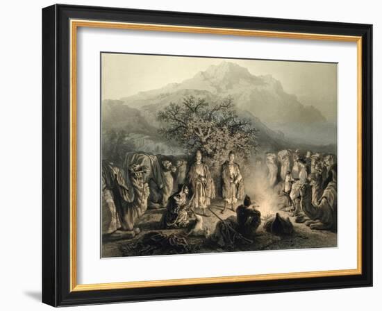 Caravan of Armenian Merchants, Transcaucasia-Grigori Grigorevich Gagarin-Framed Giclee Print