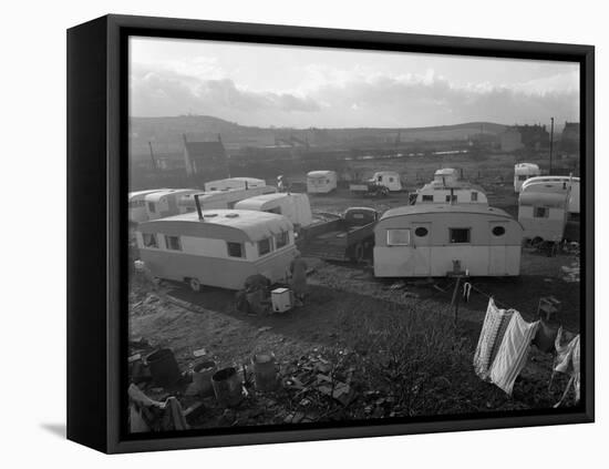Caravan Site, Mexborough, South Yorkshire, 1961-Michael Walters-Framed Premier Image Canvas