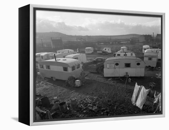 Caravan Site, Mexborough, South Yorkshire, 1961-Michael Walters-Framed Premier Image Canvas